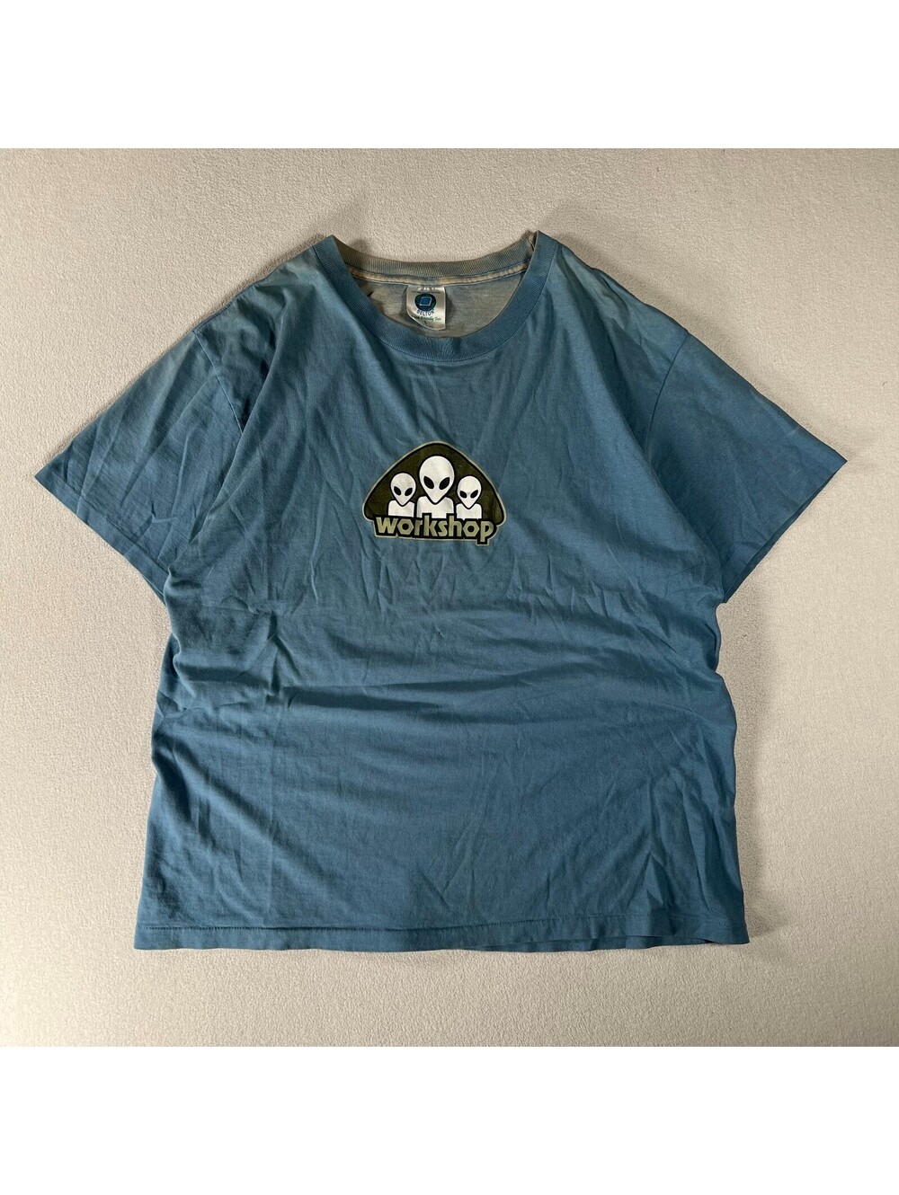 Vintage 90s Original Alien Workshop Three Alien Skateboard Tee Single Stitch